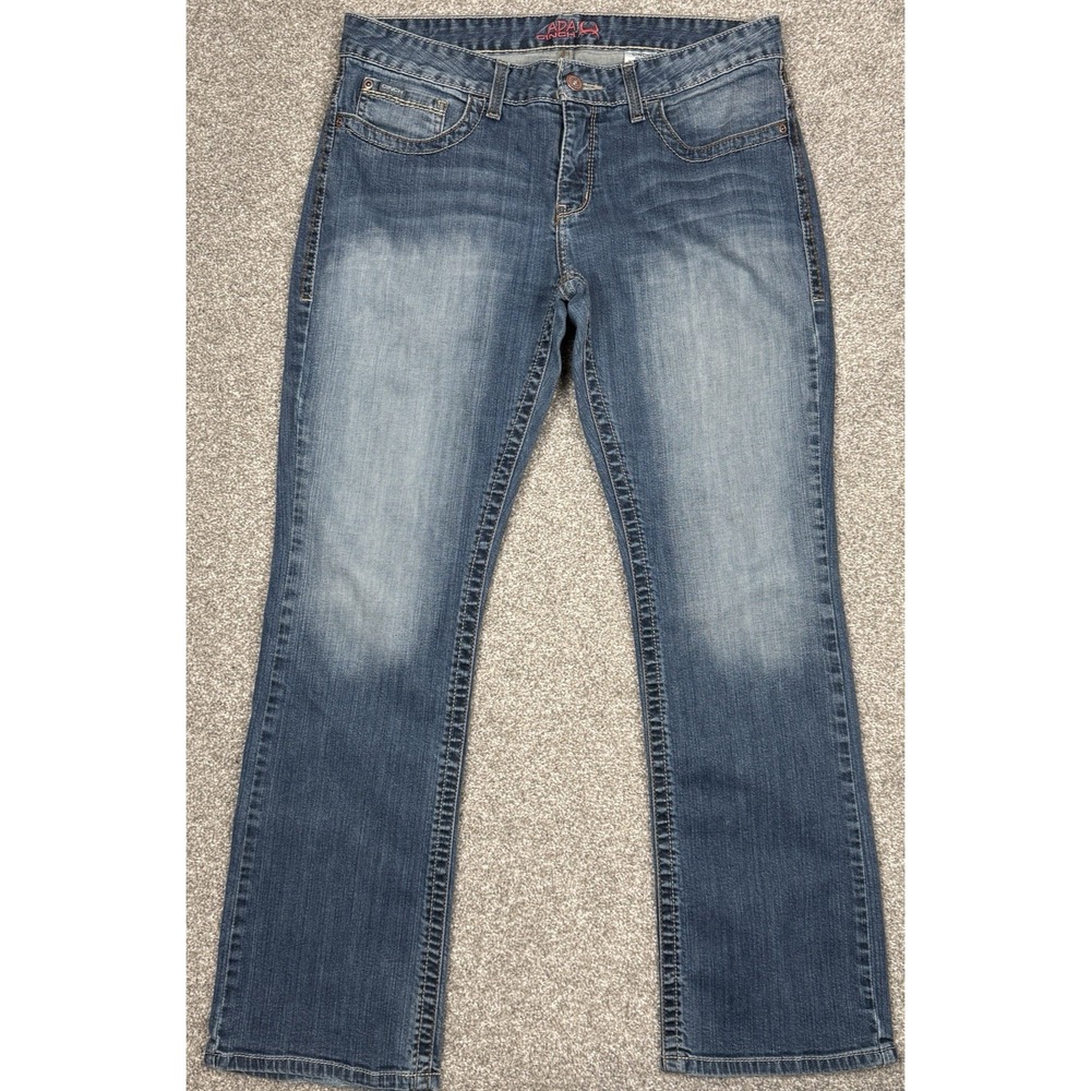Cinch ADA Jeans Women 34 Blue Relaxed Fit Western Stretch Denim - Picture 2 of 14